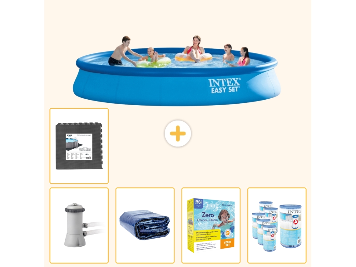 Intex Piscina Easy Set Redonda - 457x84 Cm - 6-peças Scb24