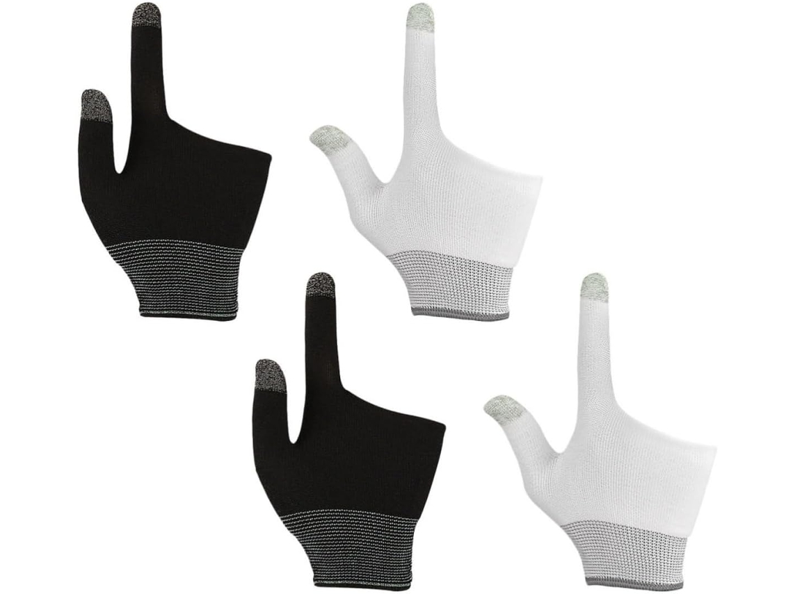 Protetores De Dedo Para Jogos Em Nylon E Grafeno, Resistentes Ao Suor E Antiderrapantes, 2 Pares Para Jogos Mobile E Uso