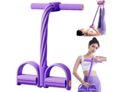 Corda De Tensão Multifuncional, Faixa Resistência Com 6 Tubos, Pedal, Faixas Exercício Fáceis Usar Para
