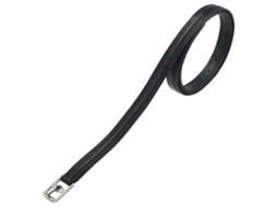 Estribos de Couro Pro Synthetic Preto 125 Cmnorton Equestrian