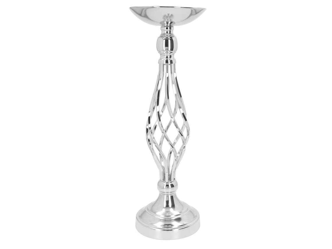 Porta-vela Prata Laxiscreed De Design Moderno