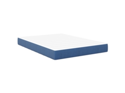 Conjunto 1 Colchão De Cama Vidaxl Azul Tecido (160 X 200 Cm)