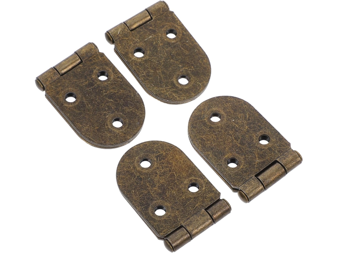 Conjunto De 4 Dobradiças Mesa Dobráveis 180 Graus Com Borda