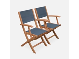 Conjunto de Cadeira de Mesa de Jardim SWEEEK Almeria