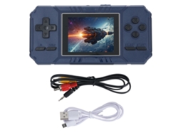 Console De Jogos Retrô Portátil De 3 Polegadas Tela Colorida Com 520 Jogos Embutidos Suporta Tv E 2 Jogadores S8 Azul