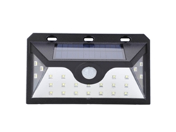 Lâmpada De Parede Solar Sensor 24led Para Jardim