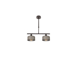 Lâmpada Gilda 2xe14 Marrom Regx43x14 Cm Fabrilamp