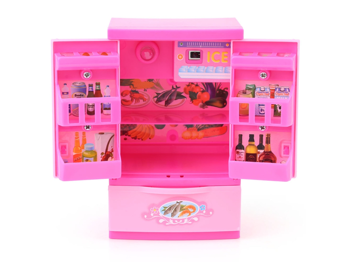 BUSINESS refrigerador mini brinquedo educativo para crianças brincadeira de papel casa brilhante abs S/MARCA