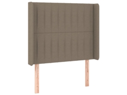 Headboard, Headboards Vidaxl Cinzento-acastanhado Tecido (83 X 16 X 118/128 Cm)