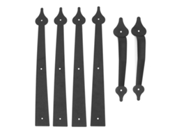 Primerox alça Decorativa de Aço Carbono para Porta de Garagem com Dobradiça Home Hardware