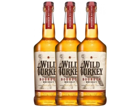 Whisky Bourbon WILD TURKEY Wild Turkey 81 Proof (1 L - 3 unidades)
