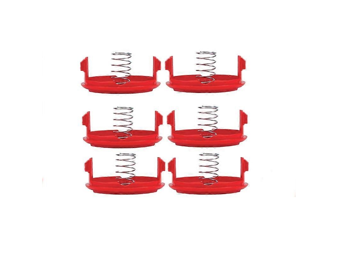 Para Cortador De Grama Craftsman: 6 Tampas De Carretel E 6 Molas - Peças De Reposição, Cmzst120sc