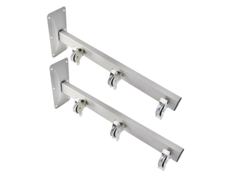 Tendedero de pared 3 poleas metalizado juego