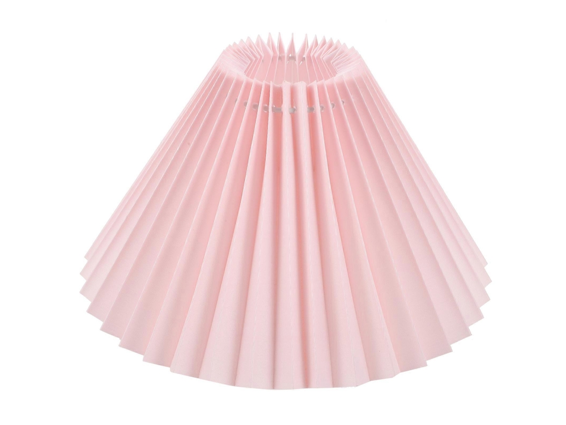 Abajur Plissado Para Casa, De Tecido, Abajures Plissados ​​para Luminárias Mesa Rosa-aquaforge