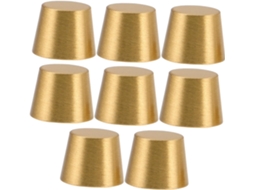 Conjunto De 8 Pés Latão Para Caixa Joias E Bandeja Corte Com Design Cônico Tábua Madeira