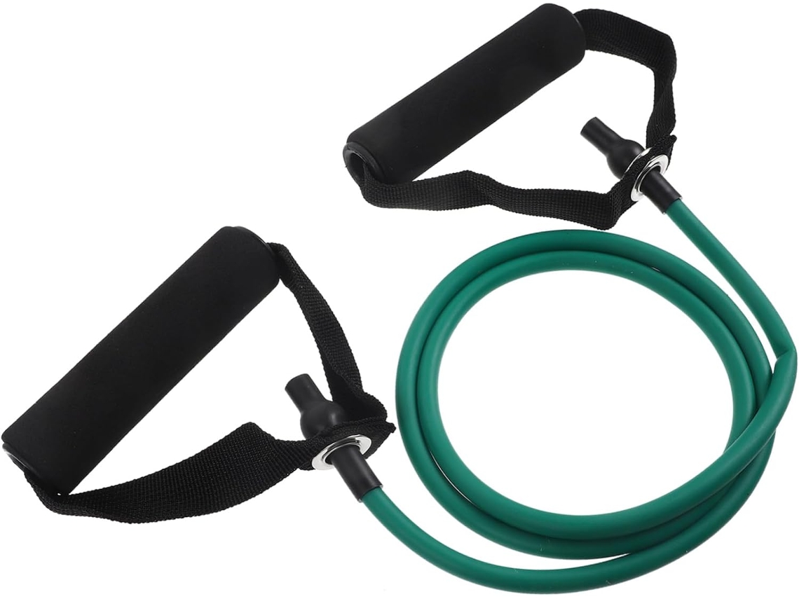 Faixa Elástica De Resistência Para Uso Externo Com Alças, Corda Verde 6x9x1200mm Treinamento Força