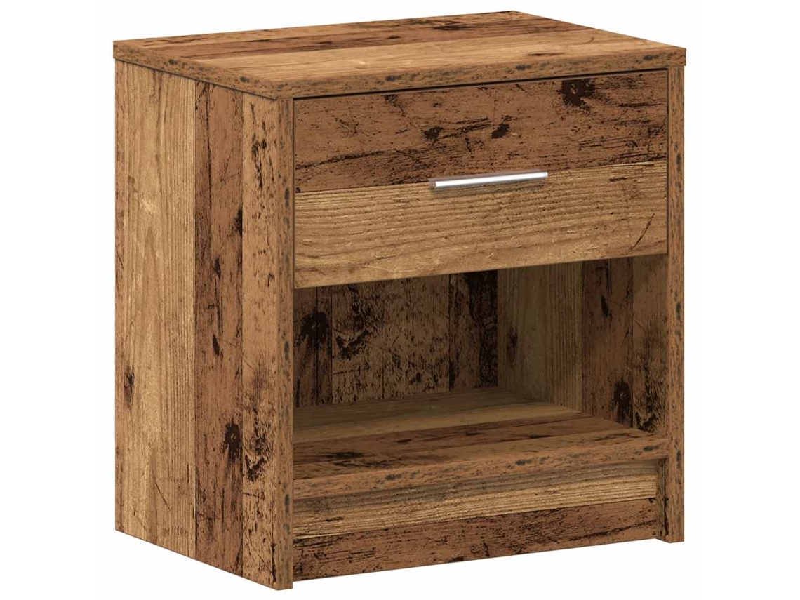 Bedside Cabinet, Bedside Cabinets Vidaxl Cinzeto Madeira Processada (n/a)