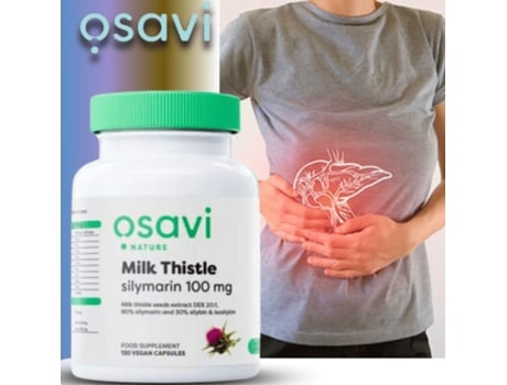 Cardo Mariano Silimarina 100mg 120 Cápsulas Vegan Osavi