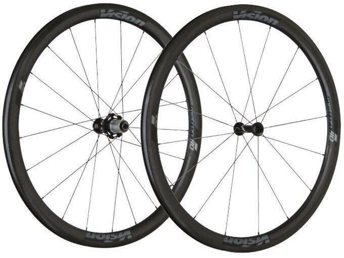 Rodas de Disco Tubular Vision Metron 40 Sl 6H Sh11 (Cinzento - TU)