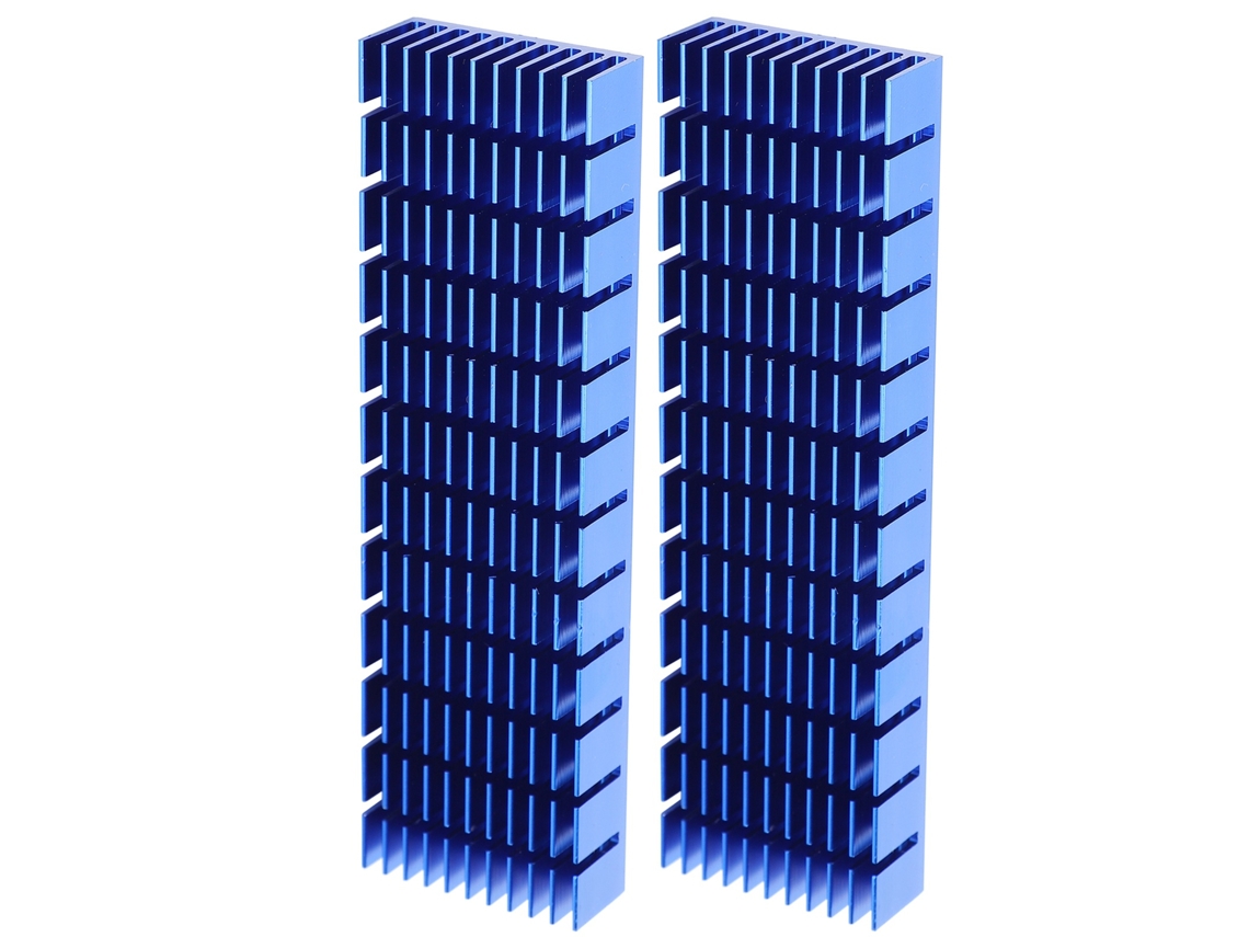 2pcs Radiador De Alumínio Para Resfriamento De Cpu, Peças Industriais, Cor Royalblue, Modelo P35x14x120