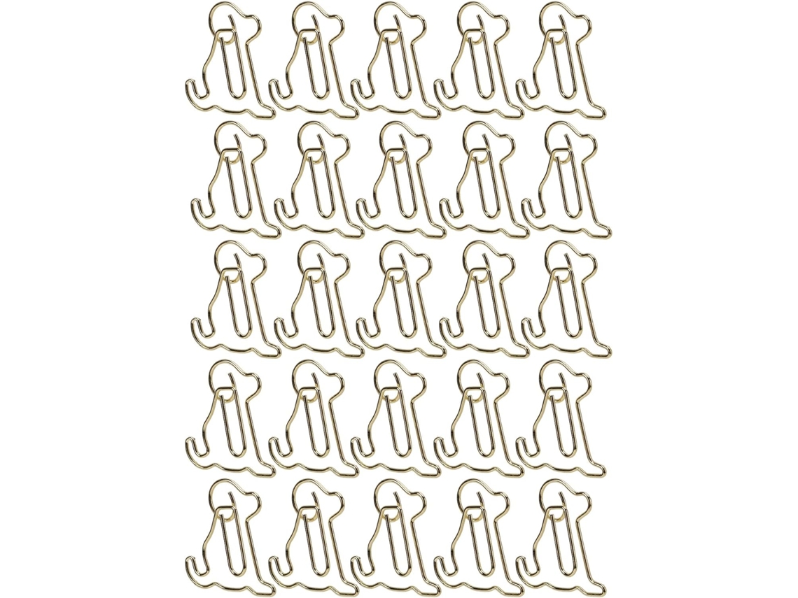 Clips de papel Changor em formato de animais, elegantes e duráveis para organizar documentos fora da mesa em casa, 25 unidades.