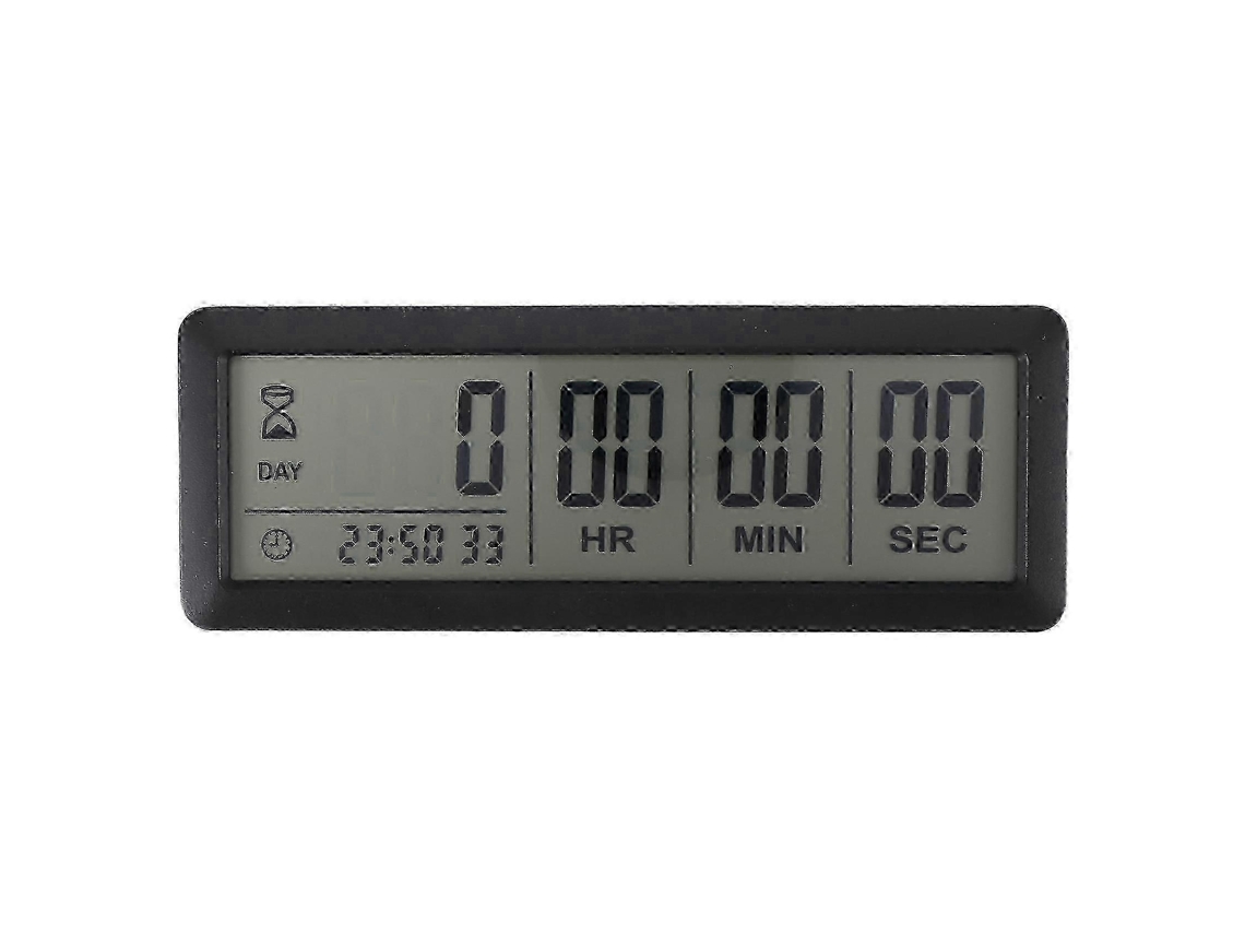 Big Digital Countdown Days Timer Clock - 999 Days Count Down Clock Timer Compatible With Graduation Lab Kitchen (black)