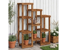 Vidaxl Suporte Para Plantas Natural 85 X 30 X 114,5 Cm