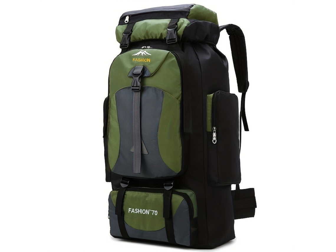 Mochila De Viagem De Nylon De 70 Litros Para Caminhadas, Para Transporte E Organização Prática Dos Artigos Indicados