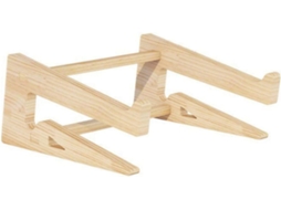 Suporte De Madeira Para Laptop Seguro, Elevado E Ergonômico