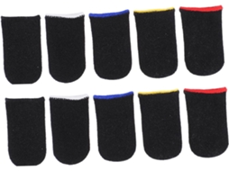 Packove Pacote Com 10-protetores De Dedos Para Tela Sensível Ao Toque, Ideais Para Jogos, Em Nylon Respirável, Cores
