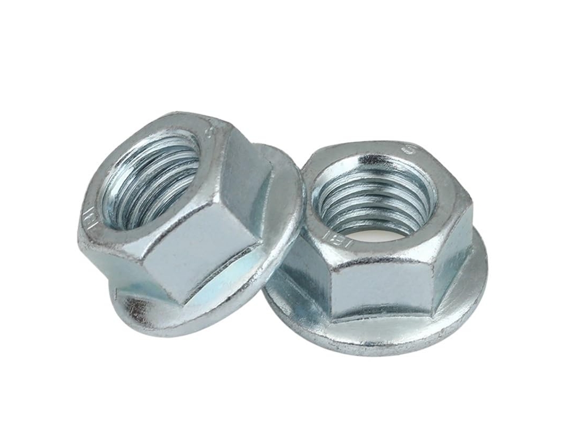 Porca De Flange Com Trava, Sextavada Rosca Esquerda M4 M5 M6 M8 M10