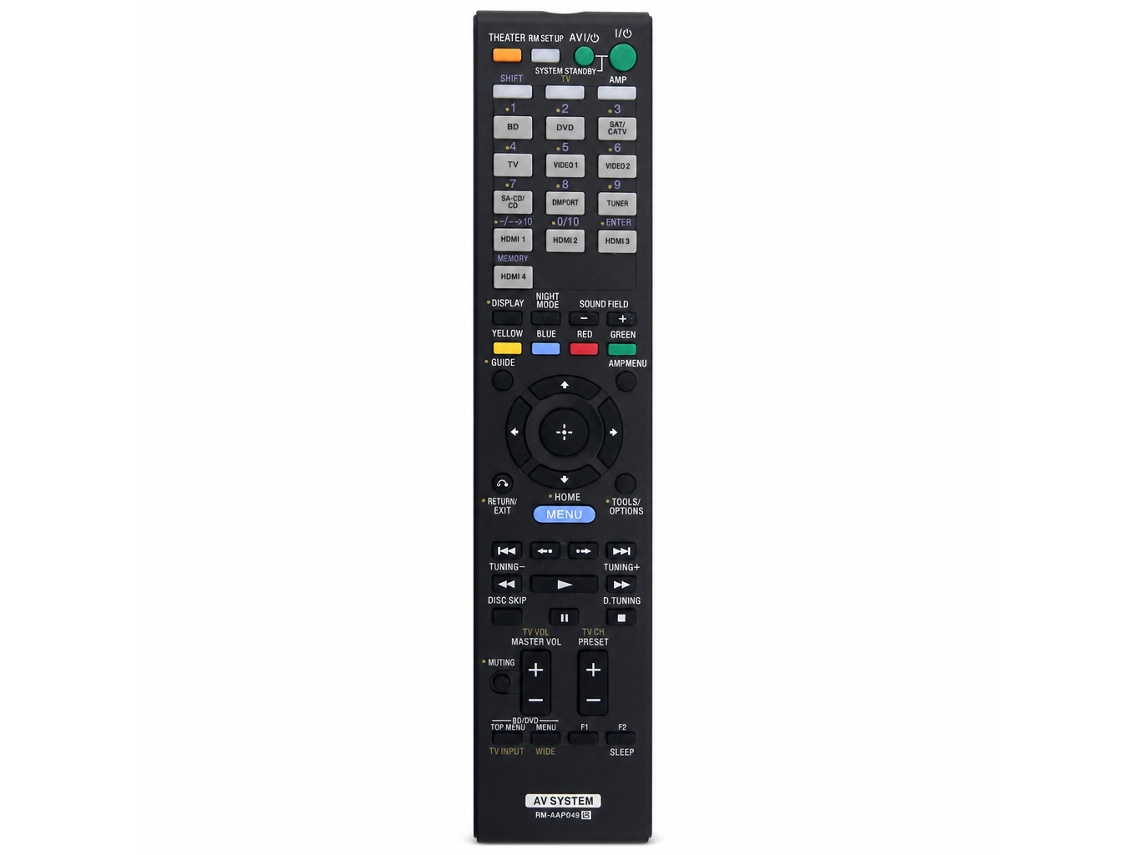 Comando À Distância De Substituição Compatível Com Sony Av/dvd Receiver Rm-aap049