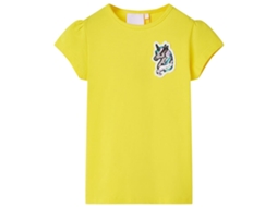 T-shirt De Criança Amarelo Brilhante 140