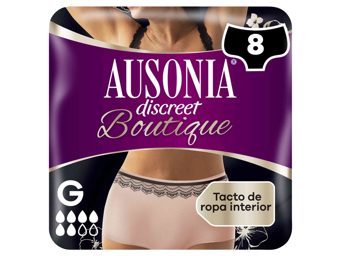 Cuecas Incontinência Discreet Boutique L AUSONIA DISCREET emb. 8 un