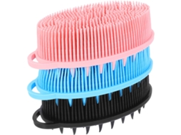 Conjunto De 3 Escovas Corporais Esfoliantes Silicone Escova Banho Dupla Face, Escova Esfoliante Suave Para Pele Sensível