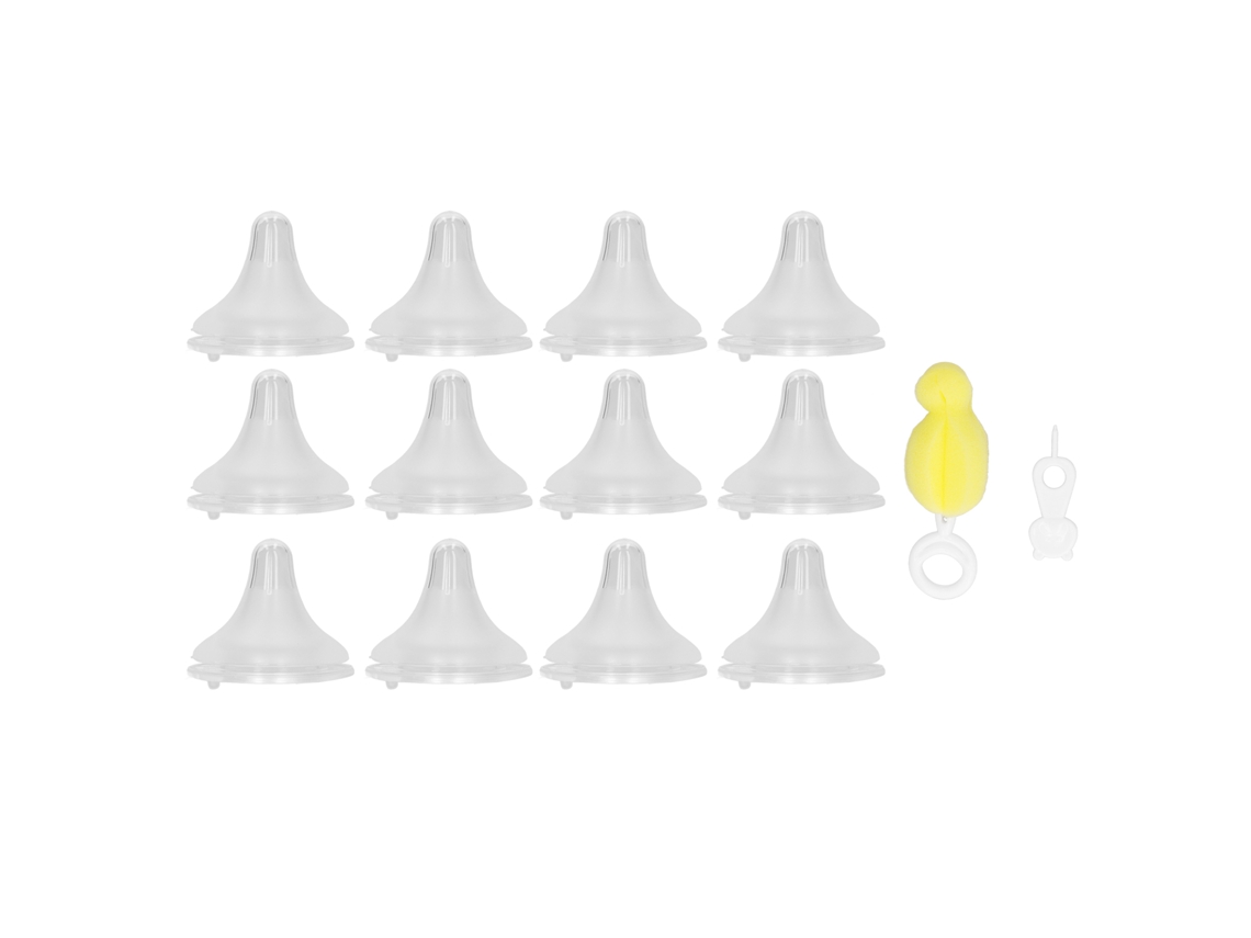 Mali 14pcs Tetina de Mamadeira Silicone Macia Inodora Fácil Limpeza Acessório de Reposição