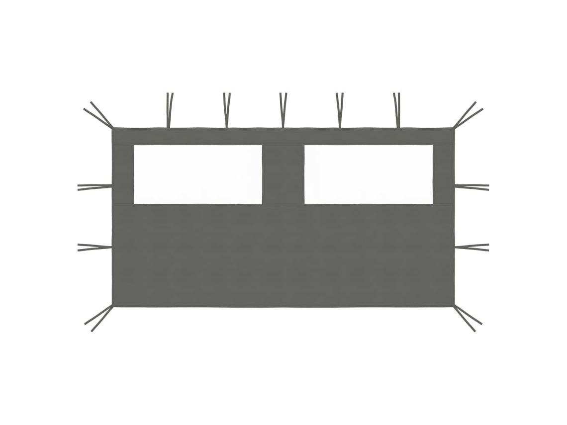 Gazebo Sidewall, Gazebo Sidewalls Vidaxl Antracite Tecido (4 X 2 M)