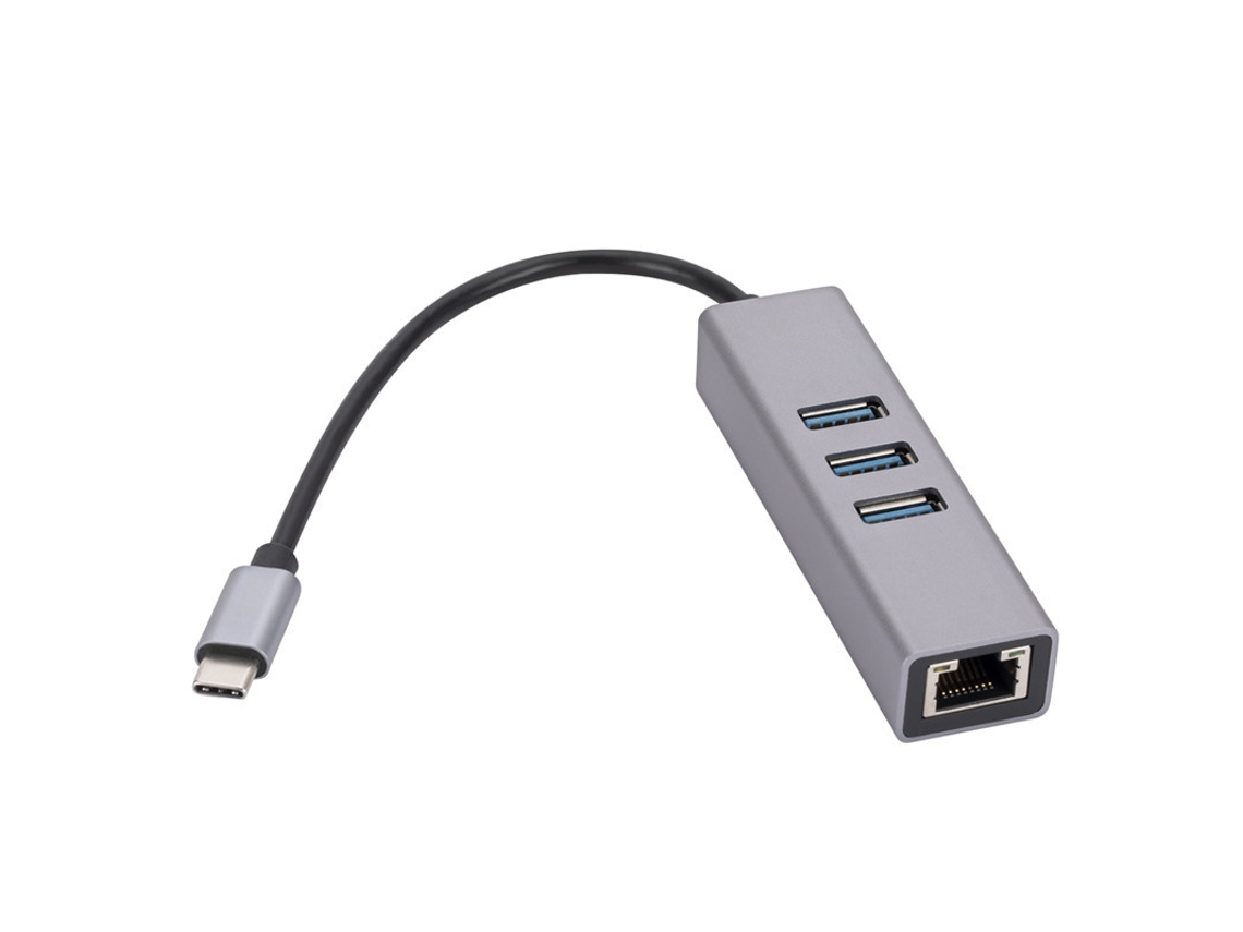 Porta De Rede Usb 3.0 Para Rj45, Divisor Usb, Dock De Extensão Typec, Usb Gigabit 3.0, Hub Hub Brilvibera