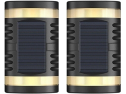 Conjunto De 2 Luminárias Solares De Parede Para Jardim, Lâmpadas Solares Para Exterior.