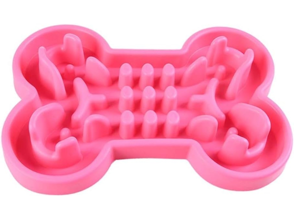 Tigela de Silicone Saudável para Ração de Cães, Ideal para Alimentação Lenta e Viagens com Sistema Antiderrapante AQUAFORGE