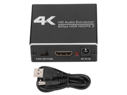 Aetheria extrator de Áudio Interface Multimídia Hd 4k com Saída de Áudio 3.5mm Ay78v20