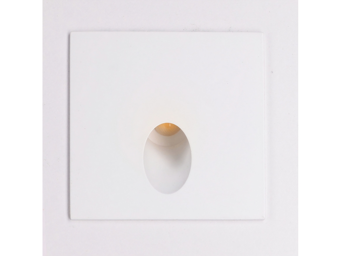 Sinalização LEDS C4 Step Square 2W 3000K CRI 80 Branco IP20 67Lm