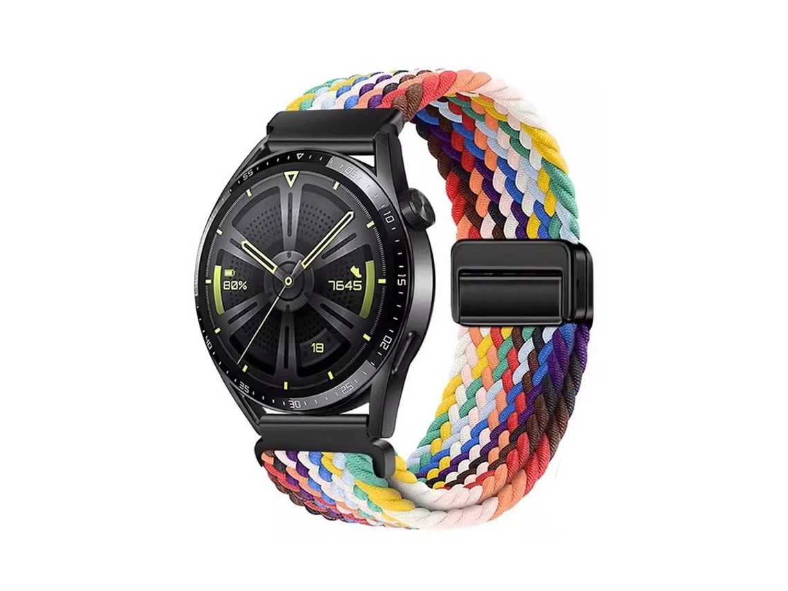 Pulseira De Nylon Trançado Com Fecho Magnético Gt6 Para Huawei Watch5, Samsung Galaxy Watch7, Xiaomi S4 E Garmin, 11 Cores