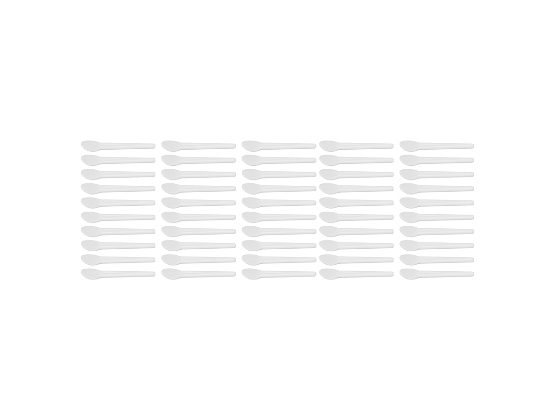 Espátulas pequenas e laváveis Rebe-50 para cosméticos, ideais para creme facial, creme para os olhos e cola de unhas.