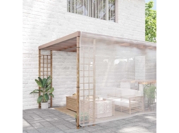 Vidaxl Lona Com Olhais Transparente 10 X 10 M Polietileno
