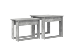 Conjunto de Mesa de Centro 2 Peças Cinzento Madeira Processada MAISON EXCLUSIVE