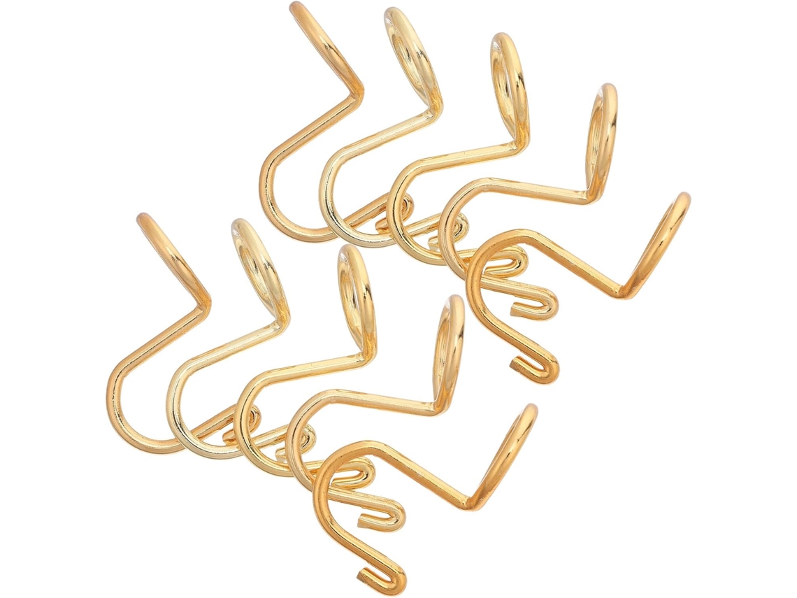 Conjunto de 10 ganchos conectores GOKOCO, banhados, para fixar cabides, resistente, antiderrapante