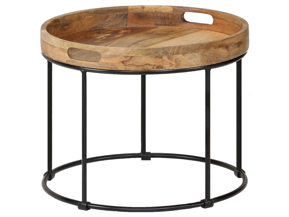 Mesa de centro VIDAXL Marrom Madeira (50x40 cm)