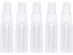 Conjunto De 20 Frascos De Spray Transparentes Recarregáveis Em Miniatura.