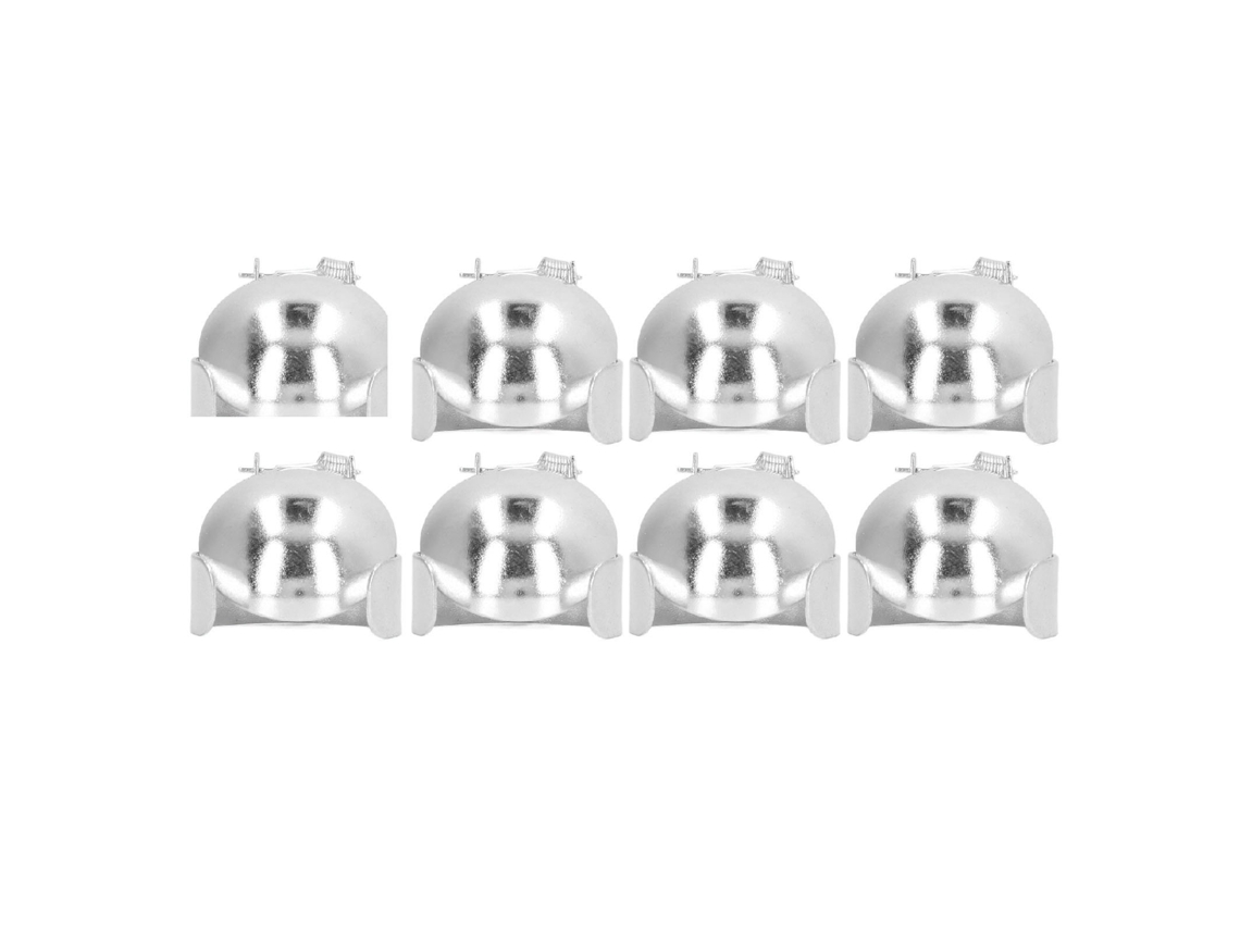 Primerox 8pcs Extintor de Vela Automático Prata Metal Clip Pavio Flame Snuffer